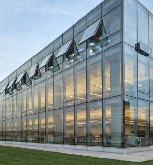 Glass facade