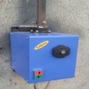 Rolling shutter motor in blue housing